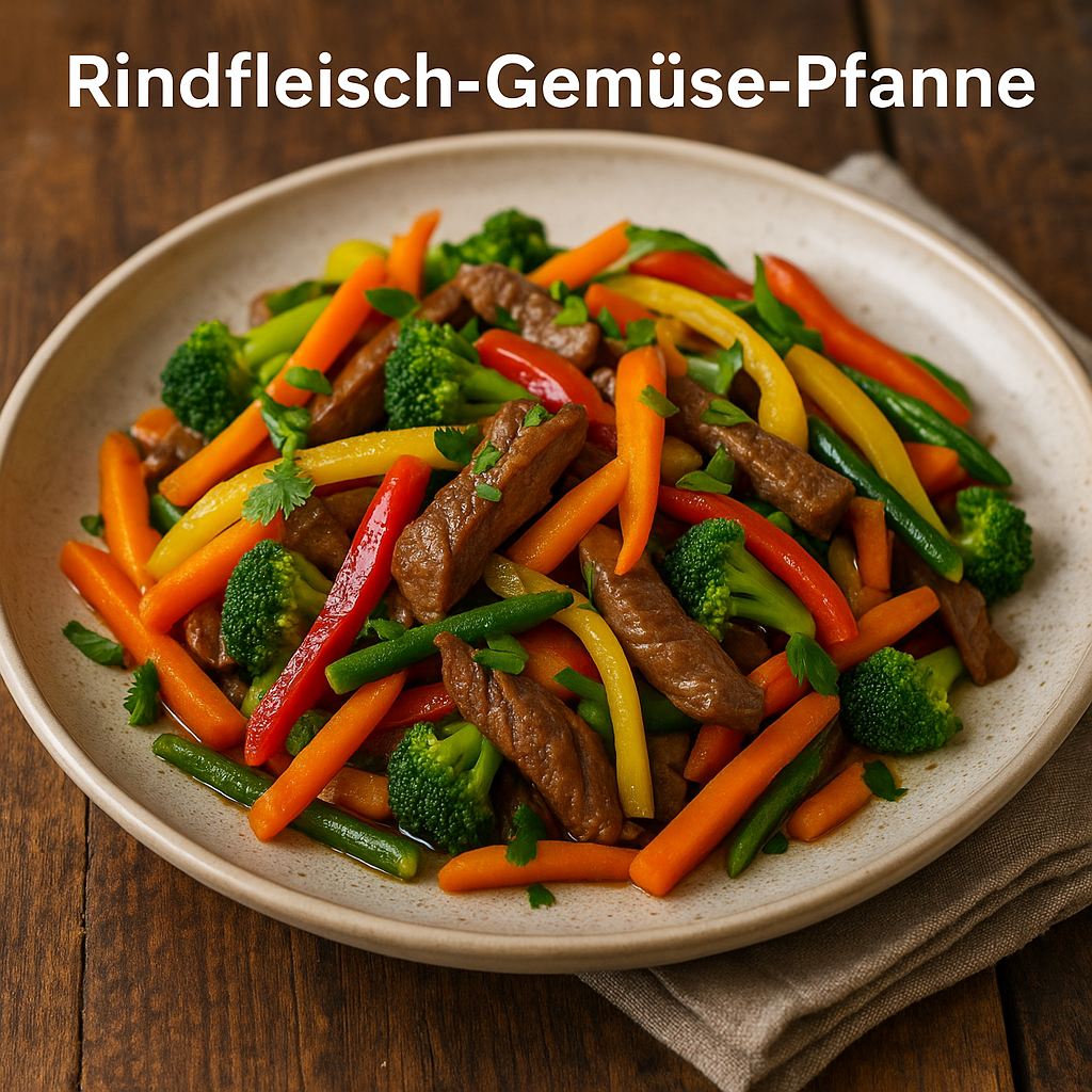 Rindfleisch Gemüse Pfanne mit Asia Note