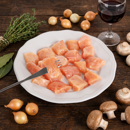 CH Poulet Bourguignon konventionell 100g vakuumiert