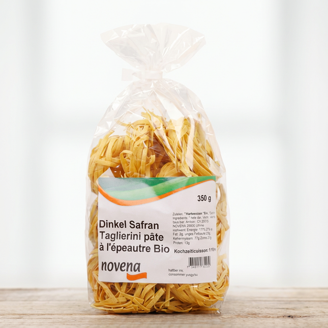 Bio Dinkel Safran Taglierini 350g Novena