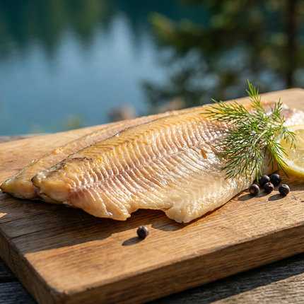 Bio Knospe Forellenfilet geräucht  Blausee 2Stk 160g