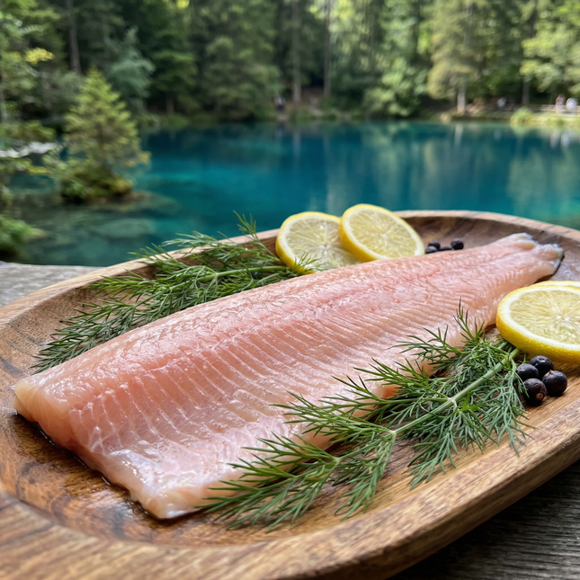 Bio Knospe Forellen Filet frisch Blausee 200g
