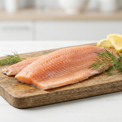 Bio Knospe Forellenfilet rosa geräucht  2Stk 130g