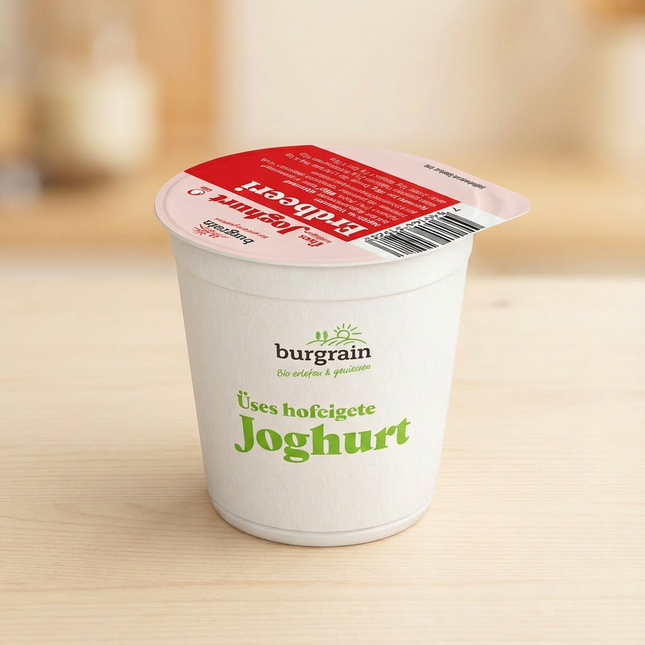 Bio Burgrain Joghurt Erdbeer 150 g