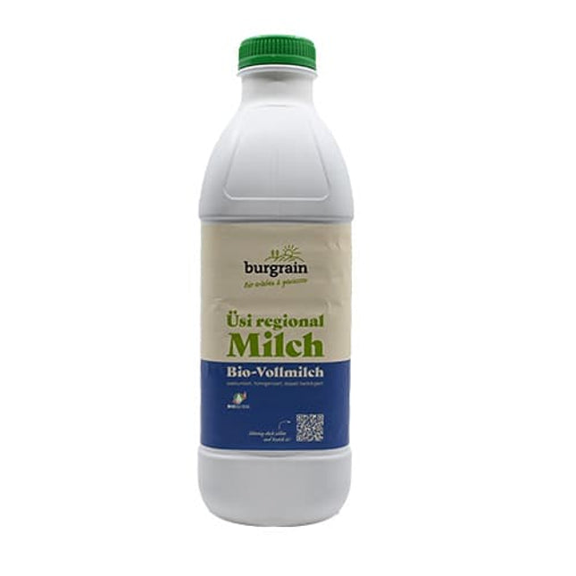 Bio Vollmilch Burgrain past. 1L