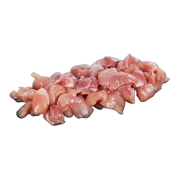 Bio Knospe Poulet Schenkel- Geschnetzeltes 200g