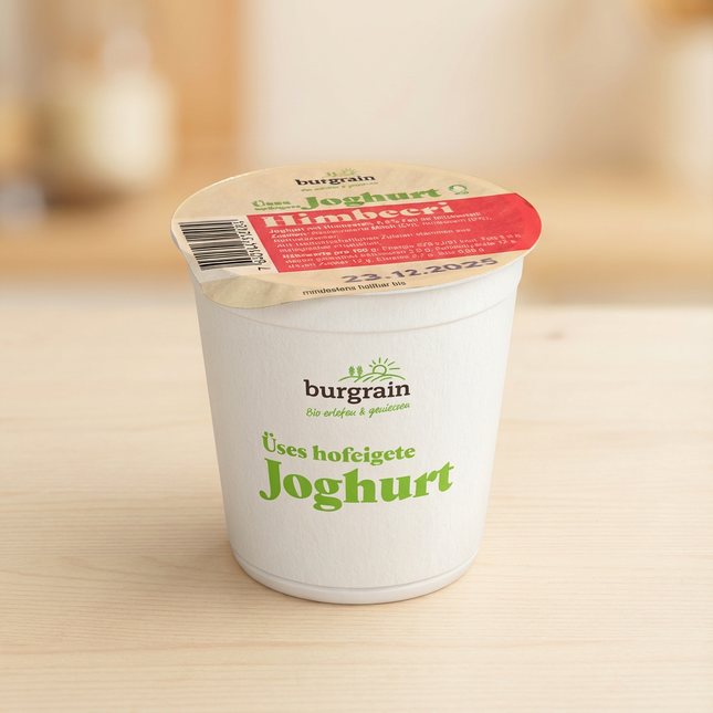 Bio Burgrain Joghurt Himbeer 150 g